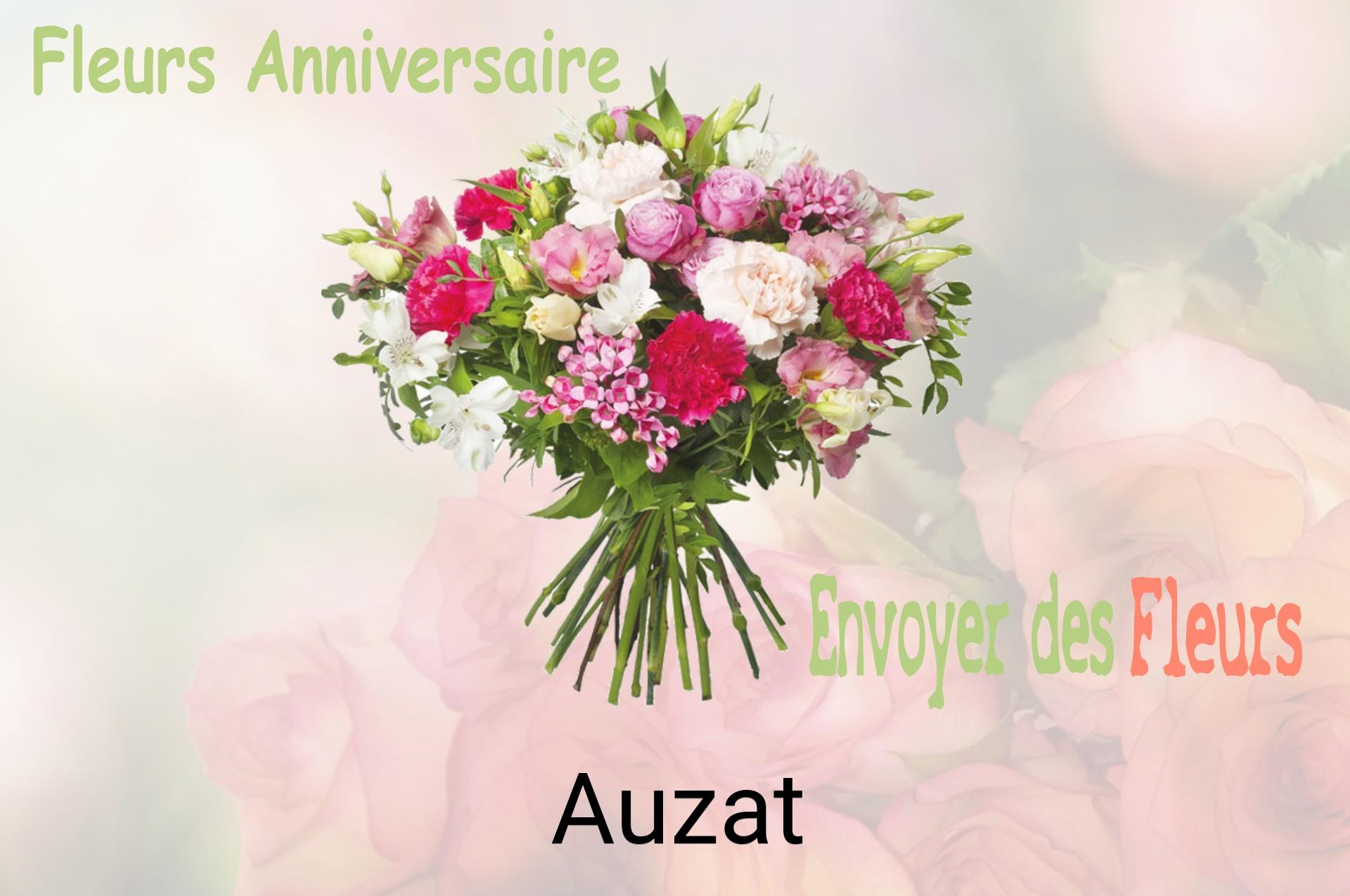 Bouquet de fleurs d’anniversaire livré à Auzat